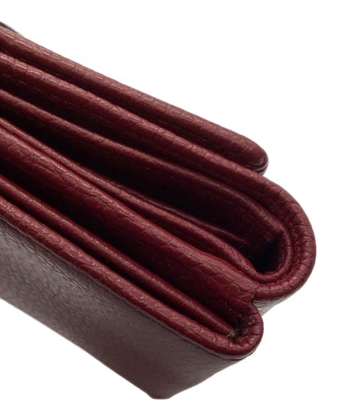 GIANNI CHIARINI（ジャンニ キアリーニ）GIANNI CHIARINI (ジャンニ キアリーニ) GIANNI CHIARINI　コンパクトウォレット ボルドーの古着・服飾アイテム