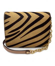 GIANNI CHIARINI（ジャンニ キアリーニ）の古着「GIANNI CHIARINI　DAKOTA　ZEBRA CAPPU COPPER」｜ベージュ×ブラック