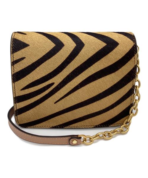 GIANNI CHIARINI（ジャンニ キアリーニ）GIANNI CHIARINI (ジャンニ キアリーニ) GIANNI CHIARINI　DAKOTA　ZEBRA CAPPU COPPER ベージュ×ブラックの古着・服飾アイテム