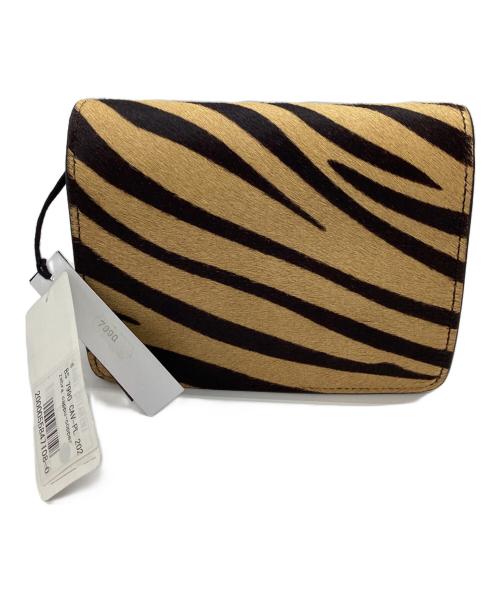 GIANNI CHIARINI（ジャンニ キアリーニ）GIANNI CHIARINI (ジャンニ キアリーニ) GIANNI CHIARINI　DAKOTA　ZEBRA CAPPU COPPER ベージュ×ブラックの古着・服飾アイテム