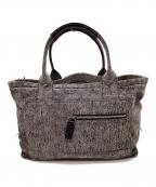 MARC JACOBSマークジェイコブス）の古着「MARC JACOBS　トートバッグ」｜グレー×ブラック