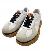 Onitsuka Tigerオニツカタイガー）の古着「Onitsuka Tiger　DELECITY　スニーカー」｜ホワイト×オレンジ