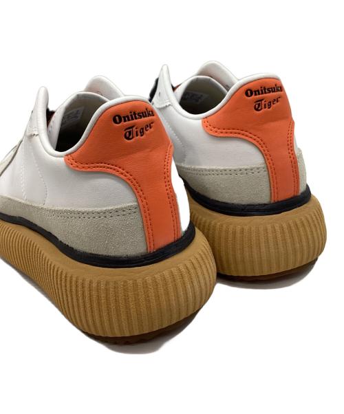 Onitsuka Tiger（オニツカタイガー）Onitsuka Tiger (オニツカタイガー) Onitsuka Tiger　DELECITY　スニーカー ホワイト×オレンジ サイズ:23.5㎝の古着・服飾アイテム