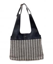 A.P.C.（アーペーセー）の古着「A.P.C.　CABAS SOPHIE　トートバッグ」｜ブラック×ホワイト