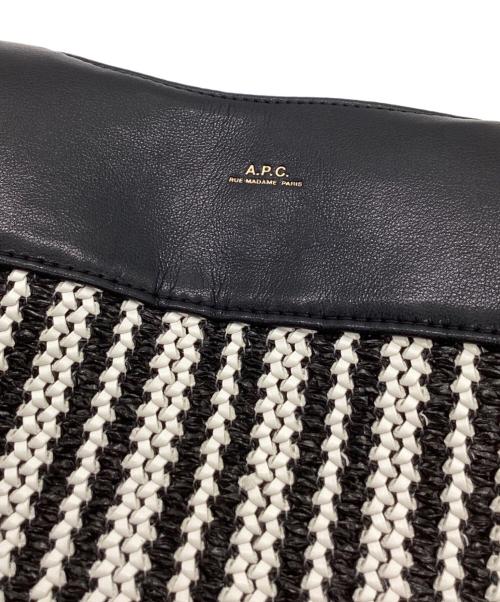 A.P.C.（アーペーセー）A.P.C. (アーペーセー) A.P.C.　CABAS SOPHIE　トートバッグ ブラック×ホワイトの古着・服飾アイテム