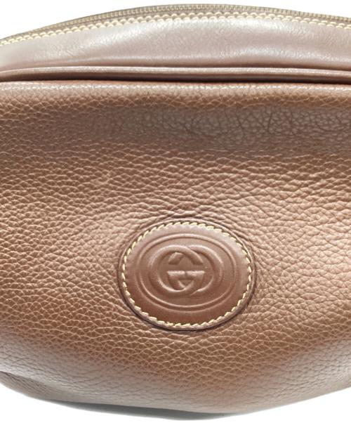 GUCCI（グッチ）GUCCI (グッチ) GUCCI　マイクロGG　ショルダーバッグ ブラウンの古着・服飾アイテム