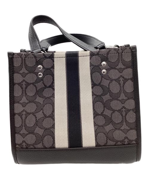 COACH（コーチ）COACH (コーチ) COACH　シグネチャー　デンプシーバッチ　2WAYショルダーバッグ ブラック×グレーの古着・服飾アイテム
