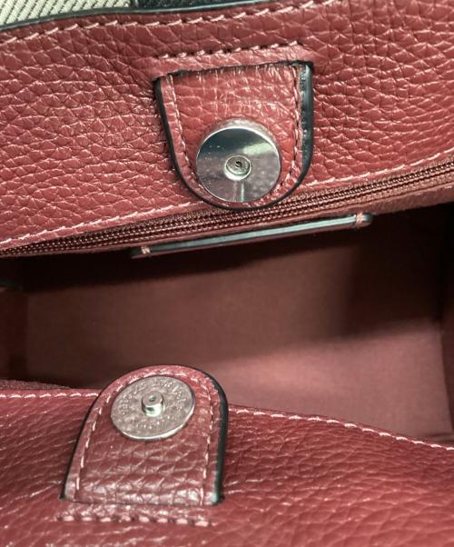 COACH（コーチ）COACH (コーチ) COACH　シグネチャー　デンプシーバッチ　2WAYショルダーバッグ ブラック×グレーの古着・服飾アイテム
