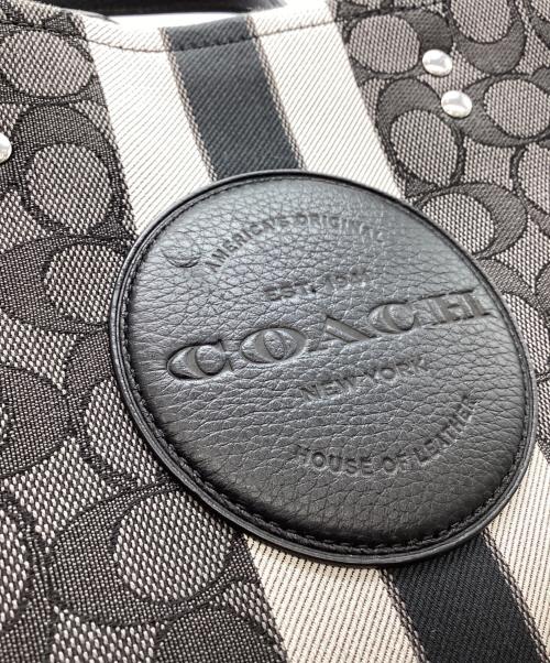 COACH（コーチ）COACH (コーチ) COACH　シグネチャー　デンプシーバッチ　2WAYショルダーバッグ ブラック×グレーの古着・服飾アイテム