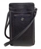 Jetsetterジェットセッター）の古着「Jetsetter　ショルダースマホポーチ」｜ブラック×レッド