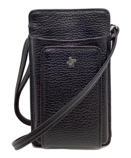 Jetsetter（ジェットセッター）Jetsetter (ジェットセッター) Jetsetter　ショルダースマホポーチ ブラック×レッドの古着・服飾アイテム