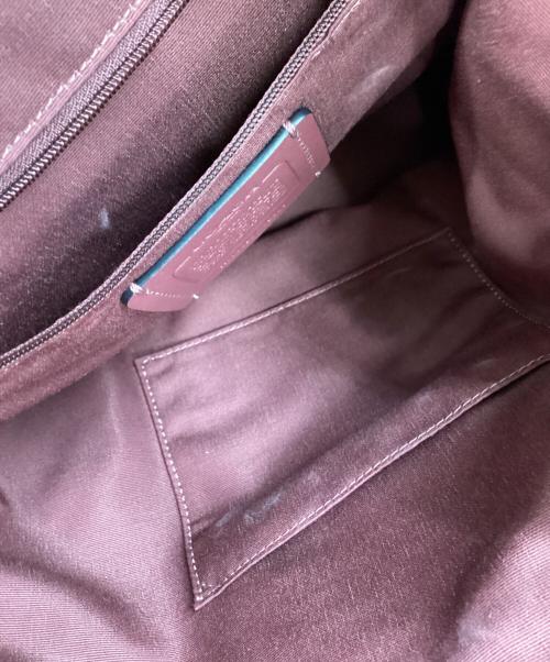 COACH（コーチ）COACH (コーチ) COACH　シグネチャー　デンプシードローストリングバックパック　リュック ブラック×グレーの古着・服飾アイテム