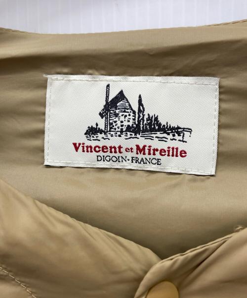 VINCENT ET MIREILLE（ヴァンソンエミレイユ）Vincent et Mireille (ヴァンソンエミレイユ) ダウンジャケット ベージュ サイズ:XLの古着・服飾アイテム