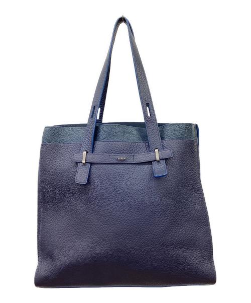 FURLA（フルラ）FURLA (フルラ) FURLA　トートバッグ ネイビーの古着・服飾アイテム