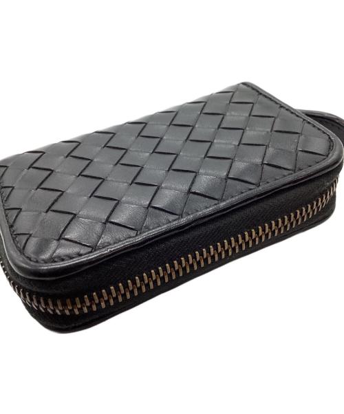 BOTTEGA VENETA（ボッテガベネタ）BOTTEGA VENETA (ボッテガベネタ) BOTTEGA VENETA　イントレチャート　コインケース ブラックの古着・服飾アイテム