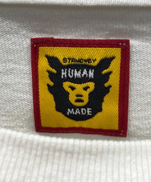 HUMAN MADE（ヒューマンメイド）HUMAN MADE (ヒューマンメイド) 長袖カットソー ホワイト サイズ:Mの古着・服飾アイテム