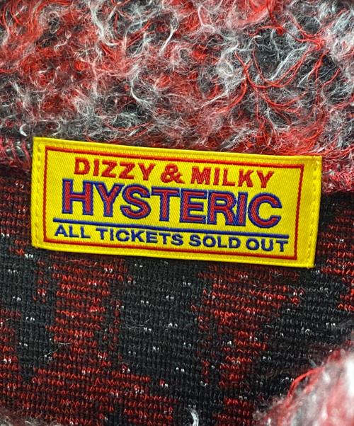hysteric（ヒステリック）hysteric (ヒステリック) ニット レッド×ブラック サイズ:FREEの古着・服飾アイテム