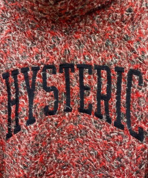 hysteric（ヒステリック）hysteric (ヒステリック) ニット レッド×ブラック サイズ:FREEの古着・服飾アイテム