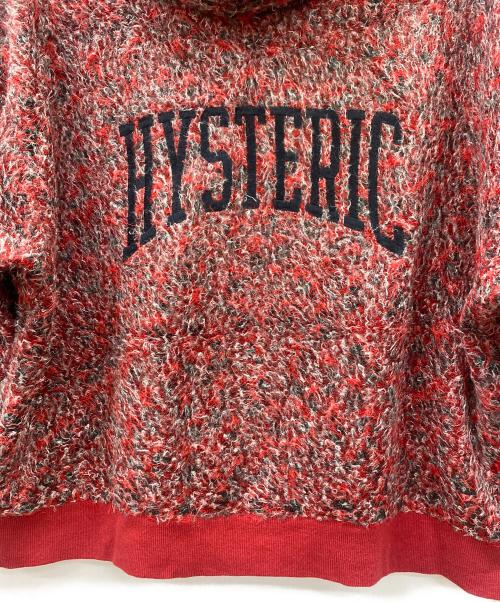 hysteric（ヒステリック）hysteric (ヒステリック) ニット レッド×ブラック サイズ:FREEの古着・服飾アイテム