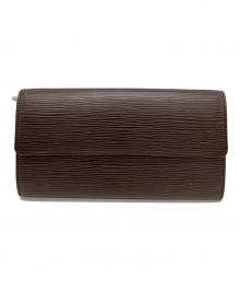 LOUIS VUITTON（ルイ ヴィトン）の古着「LOUIS VUITTON　エピ　ポシェット・ポルトモネ クレディ　長財布」