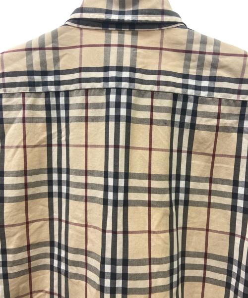 BURBERRY BLACK LABEL（バーバリーブラックレーベル）BURBERRY BLACK LABEL (バーバリーブラックレーベル) 半袖シャツ ベージュ×ブラック サイズ:2の古着・服飾アイテム