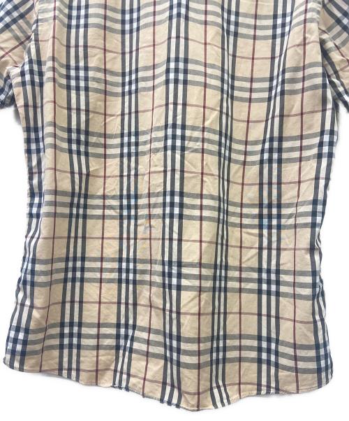 BURBERRY BLACK LABEL（バーバリーブラックレーベル）BURBERRY BLACK LABEL (バーバリーブラックレーベル) 半袖シャツ ベージュ×ブラック サイズ:2の古着・服飾アイテム