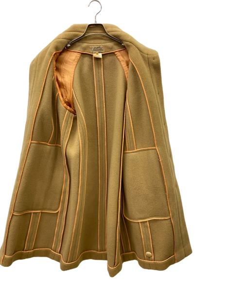 HERMES（エルメス）HERMES (エルメス) エルメス　HERMES　ロングコート ブラウン サイズ:SIZE 42の古着・服飾アイテム