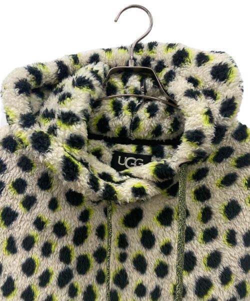 UGG（アグ）UGG (アグ) UGG　ボアプルオーバーパーカー ベージュ×ブラック サイズ:XSの古着・服飾アイテム