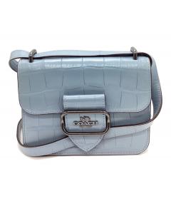 COACHホワイト馬車エンボスショルダーバッグ 中古・古着通販】COACH (コーチ) 馬車ロゴクロスボディバッグ ホワイト