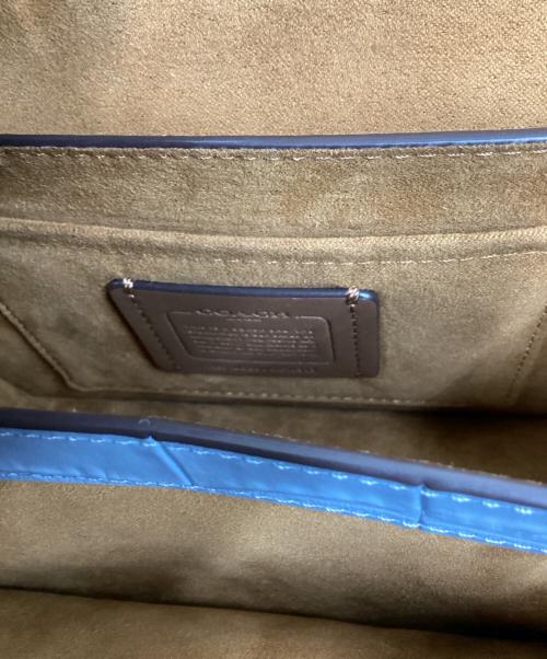 COACH（コーチ）COACH (コーチ) COACH　モーガンスクエアクロスボディ　ショルダーバッグ ブルーの古着・服飾アイテム