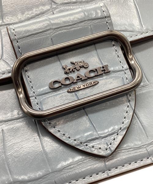 COACH（コーチ）COACH (コーチ) COACH　モーガンスクエアクロスボディ　ショルダーバッグ ブルーの古着・服飾アイテム