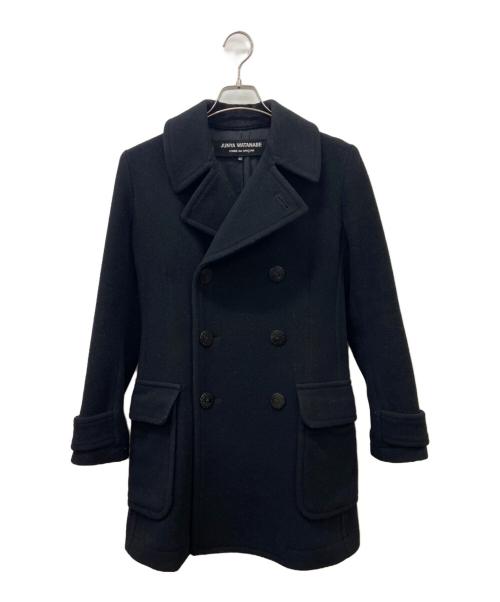 COMME des GARCONS JUNYA WATANABE MAN（コム デ ギャルソン ジュンヤ ワタナベ マン）COMME des GARCONS JUNYA WATANABE MAN COMME des GARCONS COMME des GARCONS JUNYA WATANABE MAN Pコート ブラック サイズ:sizexsの古着・服飾アイテム