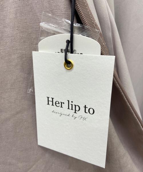 HER LIP TO（ハーリップトゥ）Her lip to (ハーリップトゥ) ノースリーブワンピース バイオレット サイズ:M 未使用品の古着・服飾アイテム