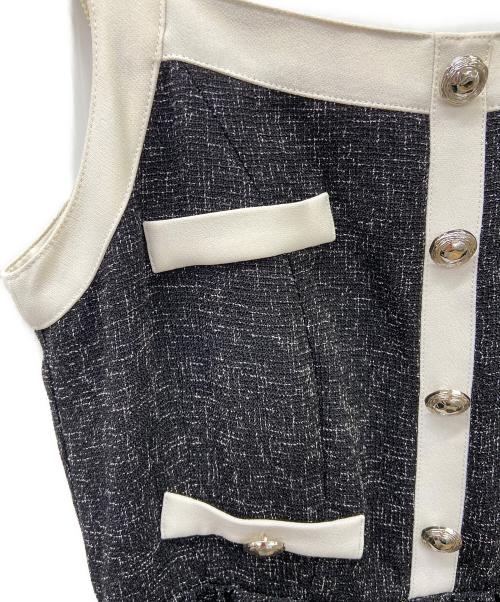 HER LIP TO（ハーリップトゥ）Her lip to (ハーリップトゥ) ノースリーブ・キャミソールワンピース ブラック サイズ:Sの古着・服飾アイテム