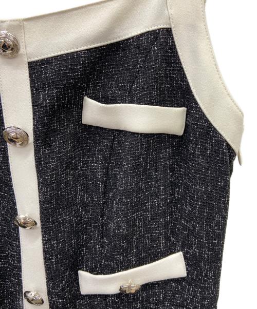 HER LIP TO（ハーリップトゥ）Her lip to (ハーリップトゥ) ノースリーブ・キャミソールワンピース ブラック サイズ:Sの古着・服飾アイテム