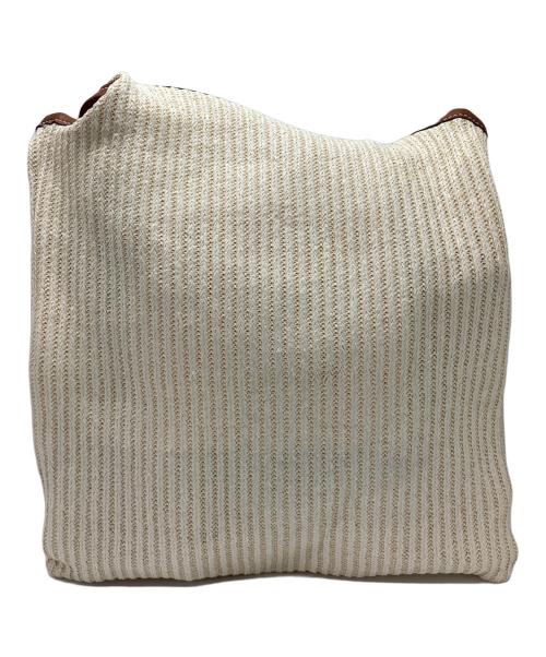 HER LIP TO（ハーリップトゥ）Her lip to (ハーリップトゥ) Her lip to　Palma Mini Tote Bag　ショルダーカゴバッグ ベージュの古着・服飾アイテム
