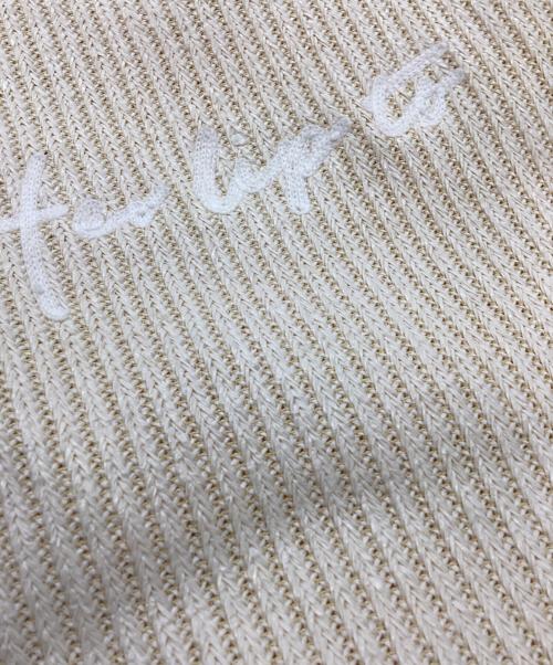 HER LIP TO（ハーリップトゥ）Her lip to (ハーリップトゥ) Her lip to　Palma Mini Tote Bag　ショルダーカゴバッグ ベージュの古着・服飾アイテム