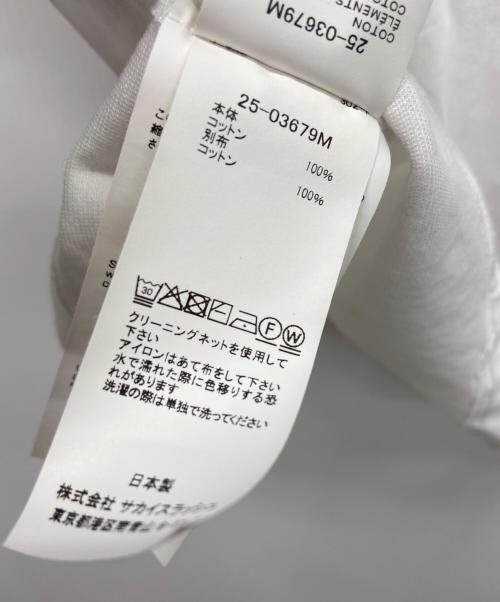 sacai（サカイ）sacai (サカイ) 半袖カットソー ホワイト サイズ:SIZE1の古着・服飾アイテム