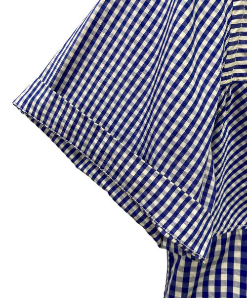 COMME des GARCONS HOMME（コムデギャルソン オム）COMME des GARCONS HOMME (コムデギャルソン オム) 半袖シャツ ネイビー×ホワイト サイズ:Mの古着・服飾アイテム