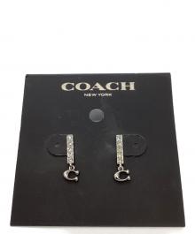 COACH（コーチ）の古着「COACH　ラインストーン ビジュー　ピアス」