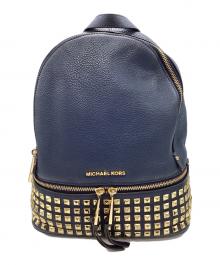 MICHAEL KORS（マイケルコース）の古着「MICHAEL KORS　リュック」｜ネイビー×ゴールド