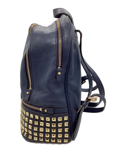 MICHAEL KORS（マイケルコース）MICHAEL KORS (マイケルコース) MICHAEL KORS　リュック ネイビー×ゴールドの古着・服飾アイテム