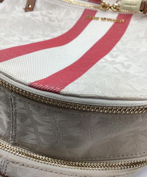 MICHAEL KORS（マイケルコース）MICHAEL KORS (マイケルコース) MICHAEL KORS　リュック アイボリー×ピンクの古着・服飾アイテム