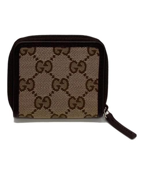 GUCCI（グッチ）GUCCI (グッチ) GUCCI　GG　キャンパス　コインケース ブラウンの古着・服飾アイテム