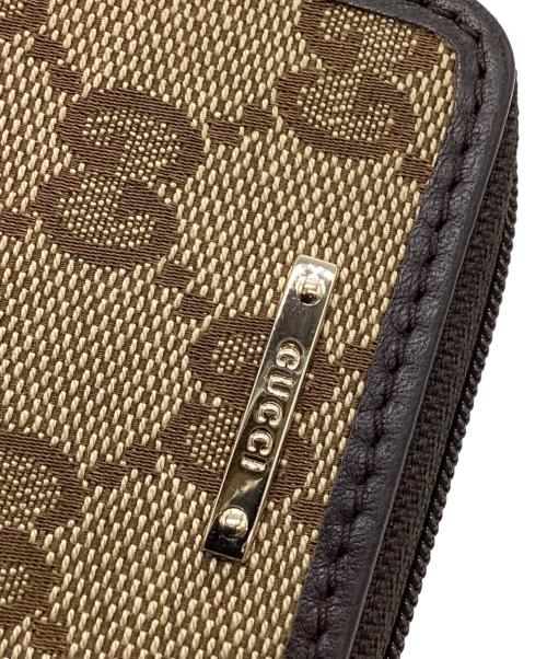 GUCCI（グッチ）GUCCI (グッチ) GUCCI　GG　キャンパス　コインケース ブラウンの古着・服飾アイテム