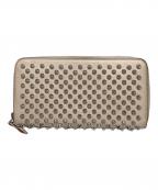 Christian Louboutinクリスチャン・ルブタン）の古着「panettone wallet」｜ライトピンク×シルバー