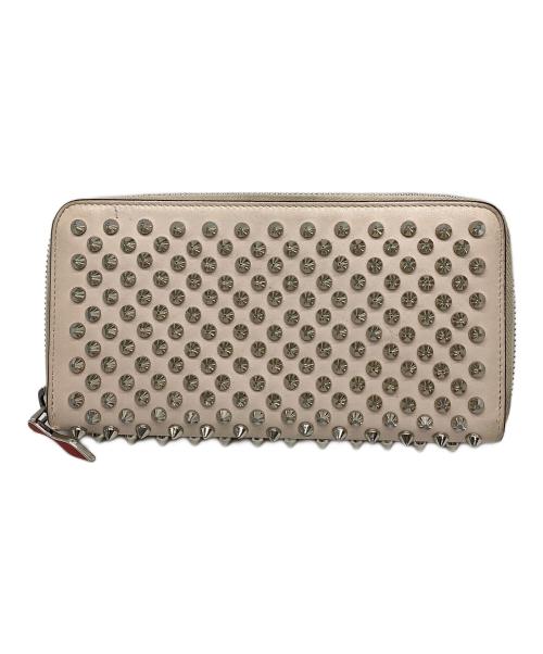 Christian Louboutin（クリスチャン・ルブタン）Christian Louboutin (クリスチャン・ルブタン) panettone wallet ライトピンク×シルバー サイズ:なしの古着・服飾アイテム