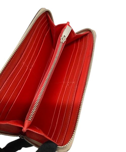 Christian Louboutin（クリスチャン・ルブタン）Christian Louboutin (クリスチャン・ルブタン) panettone wallet ライトピンク×シルバー サイズ:なしの古着・服飾アイテム