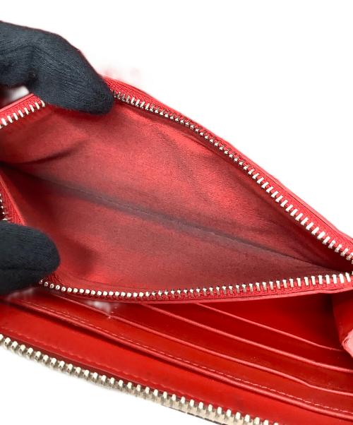 Christian Louboutin（クリスチャン・ルブタン）Christian Louboutin (クリスチャン・ルブタン) panettone wallet ライトピンク×シルバー サイズ:なしの古着・服飾アイテム