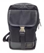 PORTERポーター）の古着「PORTER　SAC'S BAR　ボディバッグ」｜ブラック